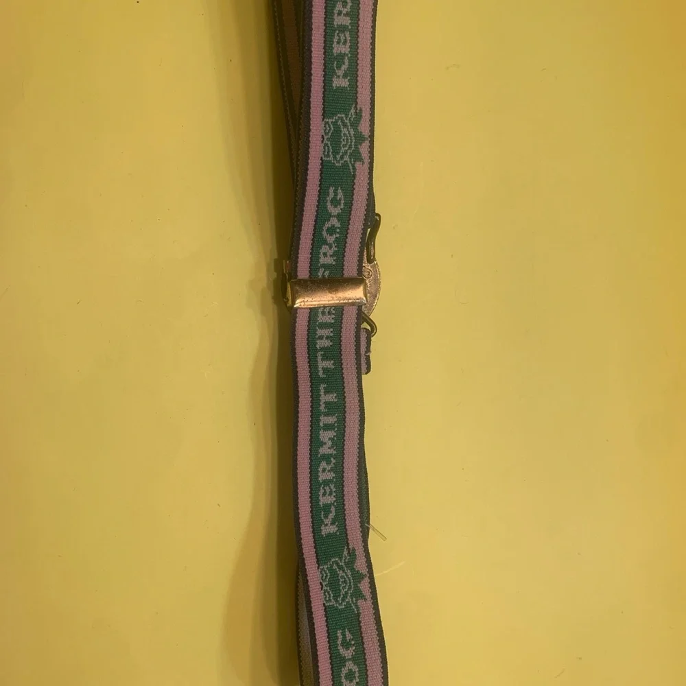 Disney Kermit the Frog Belt with Clip Vintage.